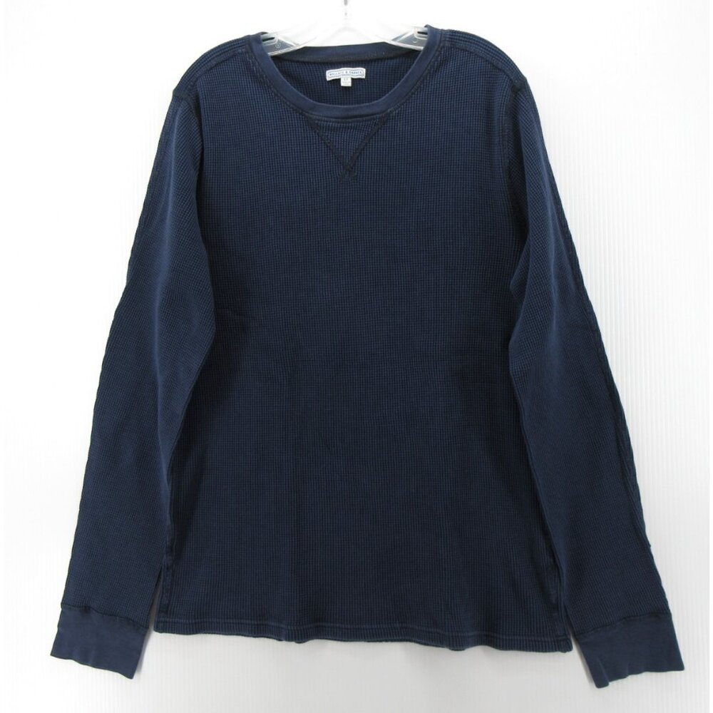 Wallace & Barnes Sweater Large Tall Pullover Thermal Waffle Base Layer